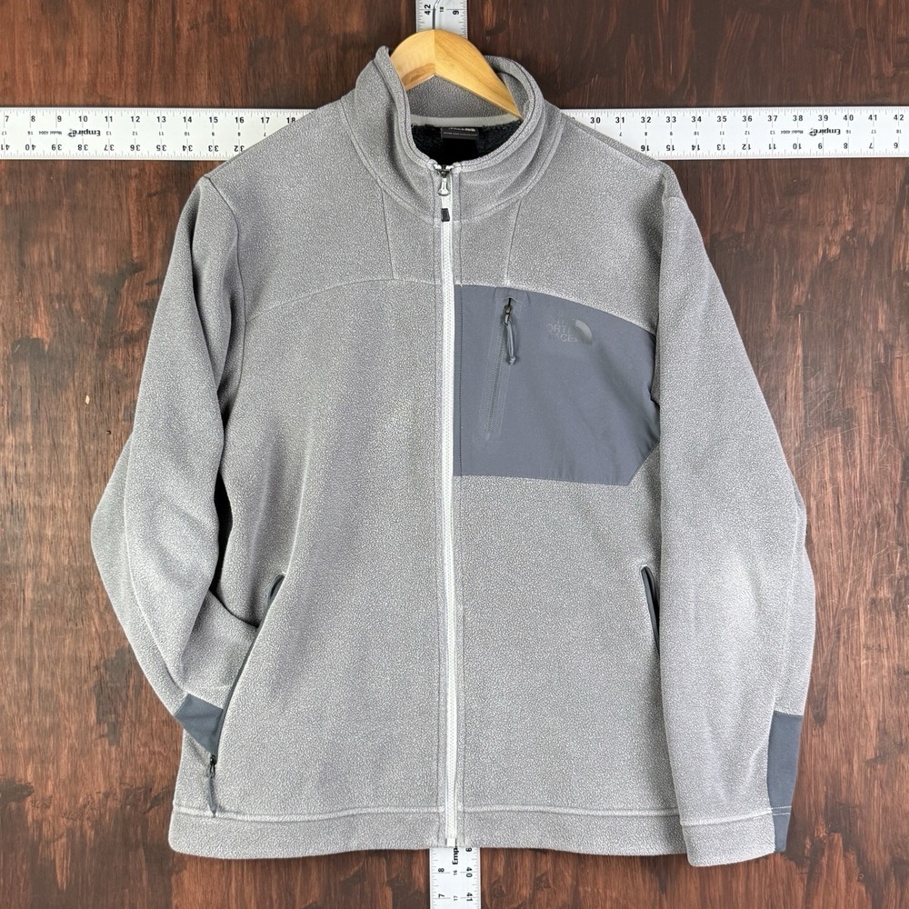 The North Face‎ Jacket Chimborazo Sherpa Fleece Lined Full Zip Gray Men's Large